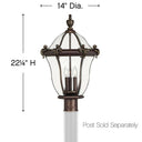 Hinkley San Clemente Alternative Image 22.25" High Outdoor Large Post Mount Lantern Alternative Image 1