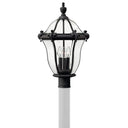 Hinkley San Clemente Outdoor Large Post Mount Lantern in Museum Black Finish Alternative Image 3