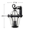 Hinkley San Clemente Outdoor Large Wall Mount Lantern Alternative Image 6