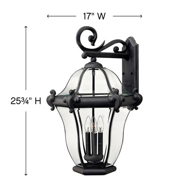 Hinkley San Clemente Outdoor Large Wall Mount Lantern Alternative Image 6