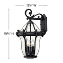 Hinkley San Clemente Outdoor Medium Wall Mount Lantern - HL2444 Alternative Image 6