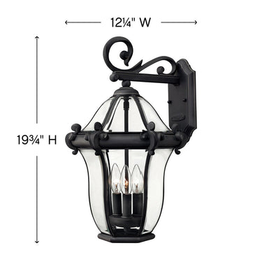 Hinkley San Clemente Outdoor Medium Wall Mount Lantern - HL2444 Alternative Image 6