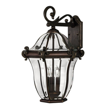 Hinkley San Clemente Outdoor Medium Wall Mount Lantern in Copper Bronze Finish 