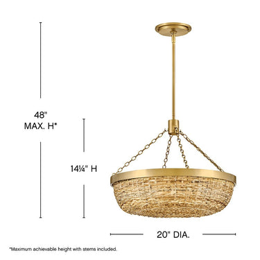 Hinkley Sanibel Medium Convertible Semi-Flush Mount Alternative Image 1