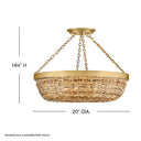 Hinkley Sanibel Medium Convertible Semi-Flush Mount Alternative Image 2