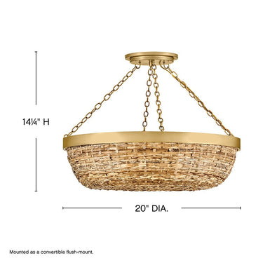 Hinkley Sanibel Medium Convertible Semi-Flush Mount Alternative Image 2