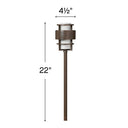 Hinkley Saturn LED Path Light Brass Alternative Image 4