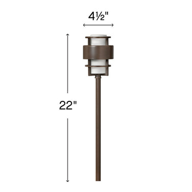 Hinkley Saturn LED Path Light Brass Alternative Image 4