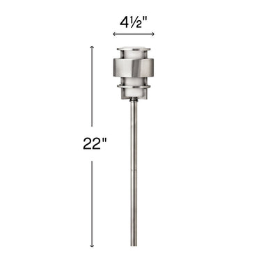 Hinkley Saturn LED Path Light Stainless Steel Alternative Image 1