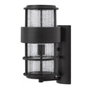 Hinkley Saturn Outdoor Medium Wall Mount Lantern in Satin Black Finish 