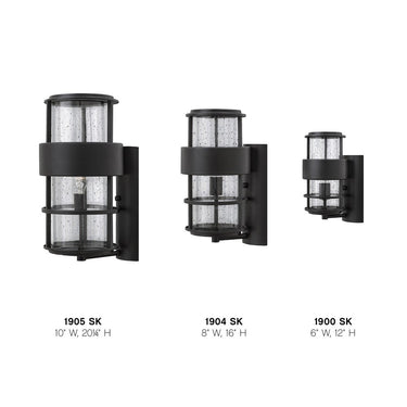 Hinkley Saturn Outdoor Small Wall Mount Lantern Aluminum Alternative Image 2