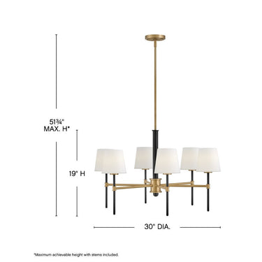 Hinkley Saunders Medium Chandelier Alternative Image 1