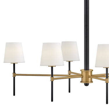Hinkley Saunders Medium Six Light Linear Chandelier Alternative Image 2