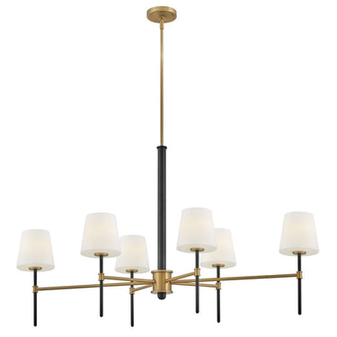 Hinkley Saunders Medium Six Light Linear Chandelier Alternative Image 5