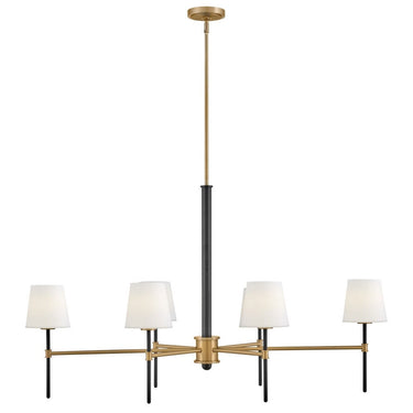 Hinkley Saunders Medium Six Light Linear Chandelier Alternative Image 6