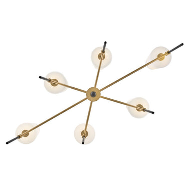 Hinkley Saunders Medium Six Light Linear Chandelier Alternative Image 8