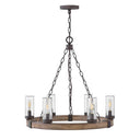 Hinkley Sawyer 12V LED Outdoor Medium Single Tier Chandelier - 29206SQ-LV 