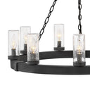 Hinkley Sawyer Alternative Image 12V LED Outdoor Medium Single Tier Chandelier - Alternative Image 29208BK-LV Alternative Image 2