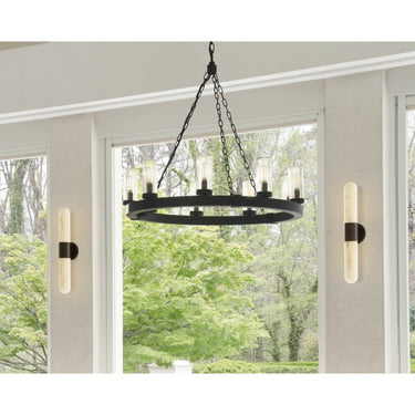 Hinkley Sawyer Alternative Image 12V LED Outdoor Medium Single Tier Chandelier - Alternative Image 29208BK-LV Alternative Image 3