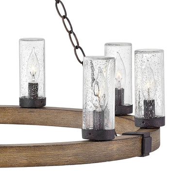 Hinkley Sawyer Alternative Image 12V LED Outdoor Medium Single Tier Chandelier - Alternative Image 29208SQ-LV Alternative Image 3