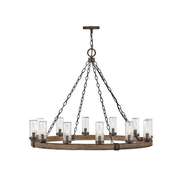 Hinkley Sawyer LED Outdoor Large Single Tier Chandelier 