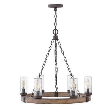 Hinkley Sawyer LED Outdoor Medium Single Tier Chandelier - 29206SQ-LL 
