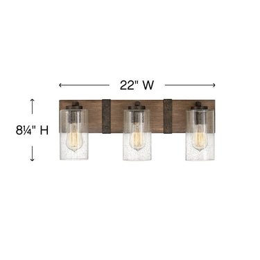 Hinkley Sawyer Medium Three Light Vanity Wall Sconce Alternative Image 1