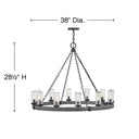 Hinkley Sawyer Outdoor Large Single Tier Chandelier Alternative Image 2