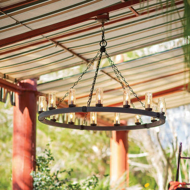 Hinkley Sawyer Outdoor Large Single Tier Chandelier Alternative Image 5