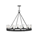 Hinkley Sawyer Outdoor Large Single Tier Chandelier 