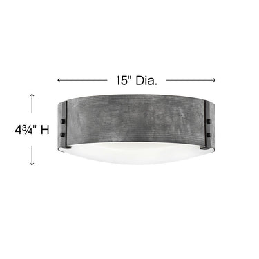 Hinkley Sawyer Outdoor Medium Flush Mount Alternative Image 2