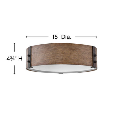 Hinkley Sawyer Outdoor Medium Flush Mount Alternative Image 5