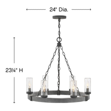 Hinkley Sawyer Outdoor Medium Single Tier Chandelier - HL29206 Alternative Image 2