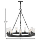 Hinkley Sawyer Outdoor Medium Single Tier Chandelier - HL29208 Alternative Image 3