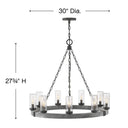 Hinkley Sawyer Outdoor Medium Single Tier Chandelier - HL29208 Alternative Image 5