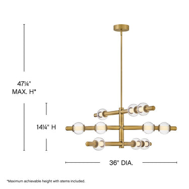 Hinkley Saxon Large Chandelier - Alternative Image 48335LCB Alternative Image 1