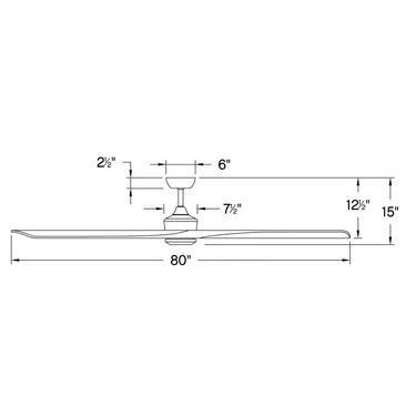 Hinkley Sculpt 80" LED Smart Fan Alternate Image-6