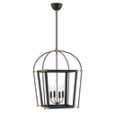 Hinkley Selby Large Open Frame Pendant in Black Finish 