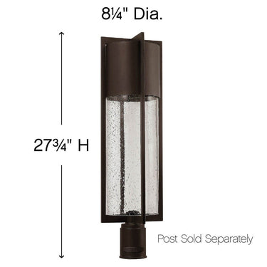 Hinkley Shelter Alternative Image 12V LED Outdoor Large Post Mount Lantern Alternative Image 5