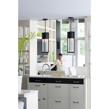 Hinkley Shelter Alternative Image 8.25" Outdoor Large Hanging Lantern in Black Finish Alternative Image 6