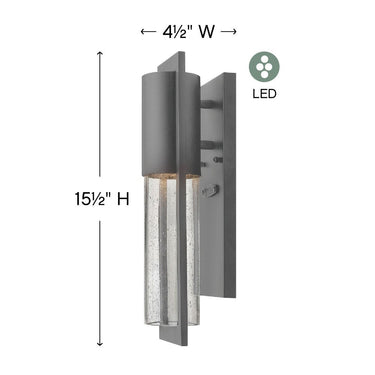 Hinkley Shelter LED Outdoor Medium Wall Mount Lantern Alternative Image 1