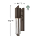 Hinkley Shelter LED Outdoor Medium Wall Mount Lantern Alternative Image 5