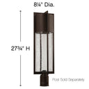 Hinkley Shelter Outdoor Large Post Mount Lantern Alternative Image 3
