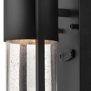 Hinkley Shelter Outdoor Large Wall Mount Lantern in Black Finish Alternative Image 2
