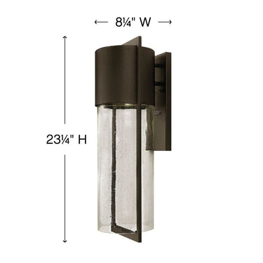 Hinkley Shelter Outdoor Large Wall Mount Lantern in Buckeye Bronze Finish Alternative Image 1