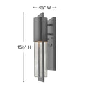 Hinkley Shelter Outdoor Medium Wall Mount Lantern Alternative Image 1