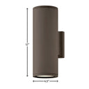 Hinkley Silo LED Outdoor Small Up/Down Wall Mount Lantern Alternative Image 1