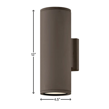 Hinkley Silo LED Outdoor Small Up/Down Wall Mount Lantern Alternative Image 1