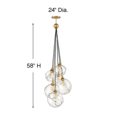 Hinkley Skye Medium Six Light Multi Tier Chandelier Alternative Image 1