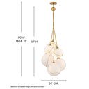 Hinkley Skye Medium Six Light Multi Tier Chandelier Alternative Image 7